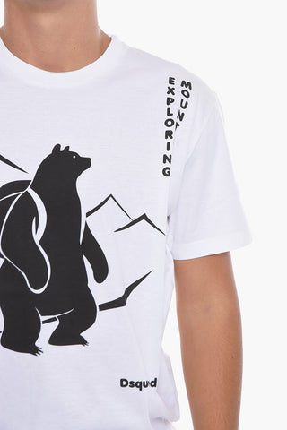Printed Short Sleeved Crewneck T-Shirt