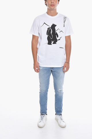 Printed Short Sleeved Crewneck T-Shirt