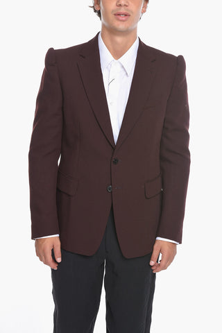 Wool-piquet BALDENI SIngle-breasted Blazer