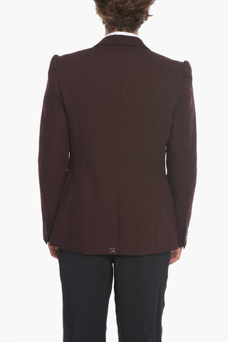 Wool-piquet BALDENI SIngle-breasted Blazer