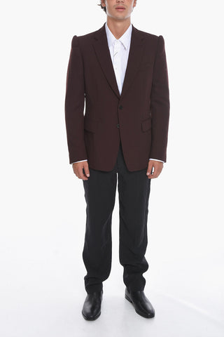 Wool-piquet BALDENI SIngle-breasted Blazer