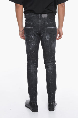 5 Pocket SKATER FIT Denims with Crystals All-Over 16cm