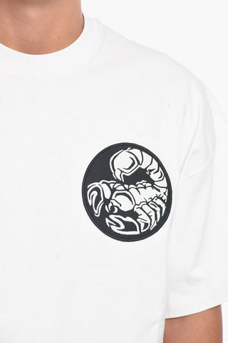 Crewneck T-shirt with Zodiac Patch