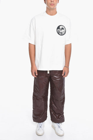 Crewneck T-shirt with Zodiac Patch