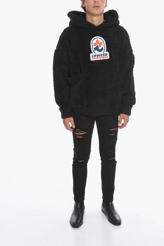 INVICTA Hooded Teddy Sweatshirt with Patch Logo