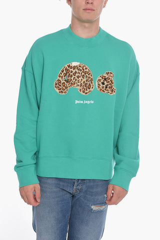Cotton Crew-Neck Sweatshirt with Teddy
