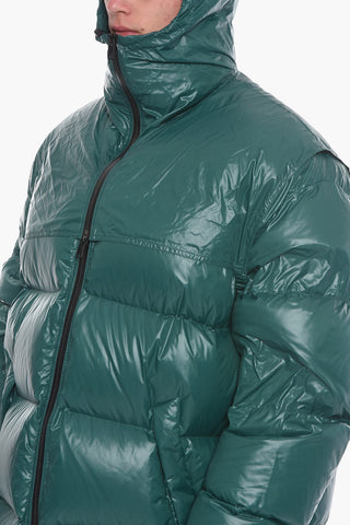 Piumino Oversize in Nylon Resinato 