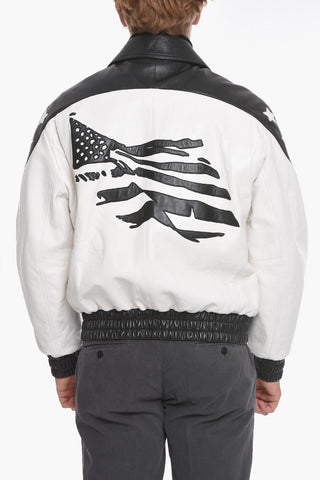 VIOLETTE BANKS Lambskin FLAG Teddy Jacket