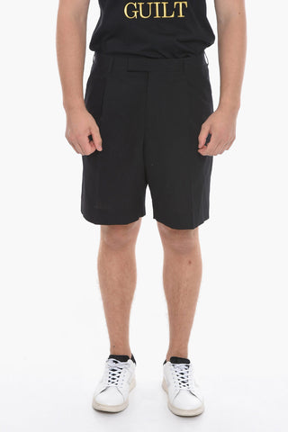 Shorts in Lana Vergine a 1 Pince