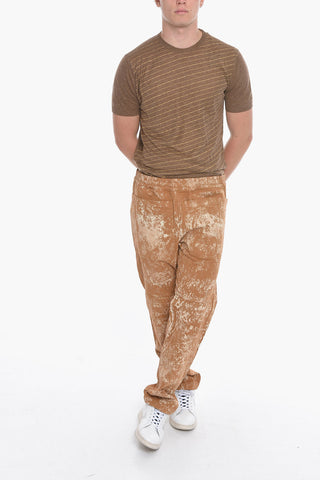 REYKJAVIK Overdyed Trousers with Acid-Wash Effect