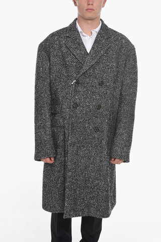 Double-breasted Coat with Welt Pockets