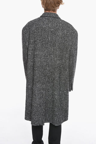 Double-breasted Coat with Welt Pockets