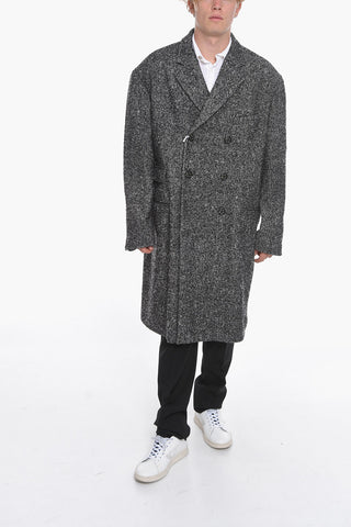 Double-breasted Coat with Welt Pockets