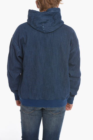 D-UM-RIB-NE FELPA Hoodie Sweatshirt with Embroiedered Logo