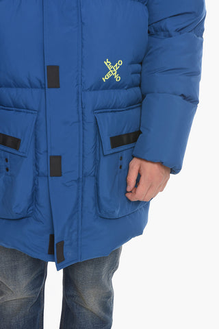 Hooded Padded Coat with Maxi Pockets