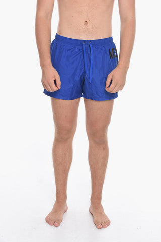 SWIM Costume da Bagno Boxer con Stampa Logo Laterale