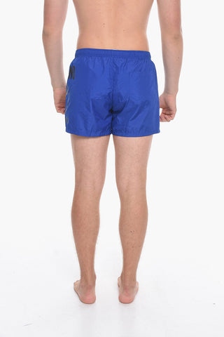 SWIM Costume da Bagno Boxer con Stampa Logo Laterale