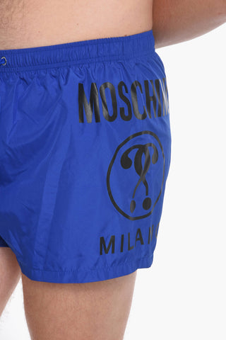 SWIM Costume da Bagno Boxer con Stampa Logo Laterale