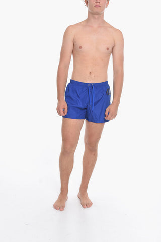 SWIM Costume da Bagno Boxer con Stampa Logo Laterale