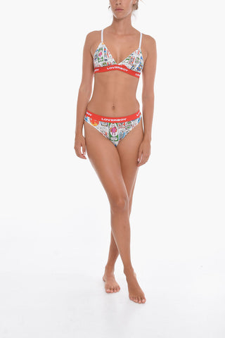 Slip Elasticizzato con Stampa Grafica