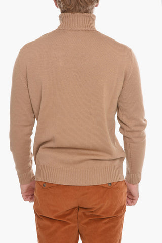 Maglia a Collo Alto in Lana Vergine