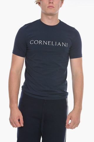 ID T-Shirt Girocollo con Logo Stampato