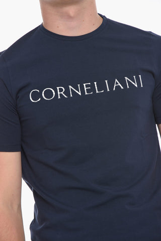 ID T-Shirt Girocollo con Logo Stampato