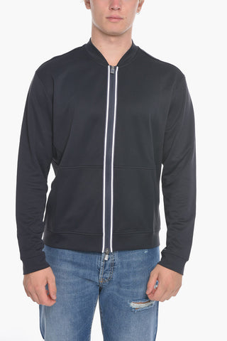 Reflective Zip Mock Neck Sweatshirt