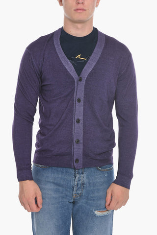 Virgin Wool Plain Cardigan