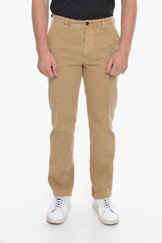 FACETASM Straight-leg Denims with Paint Splatter Detailing 19cm