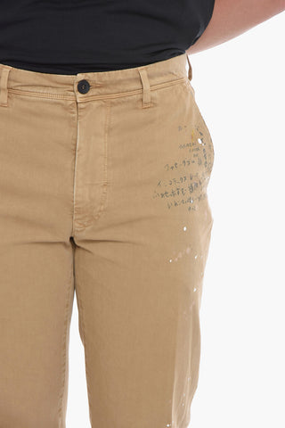 FACETASM Straight-leg Denims with Paint Splatter Detailing 19cm