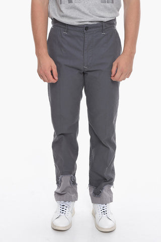 FACETASM Distressed Denims with Raw-cut Detailing 18,5cm