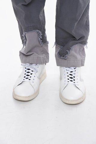 FACETASM Distressed Denims with Raw-cut Detailing 18,5cm