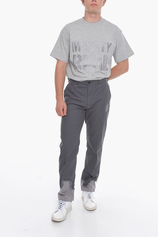 FACETASM Distressed Denims with Raw-cut Detailing 18,5cm