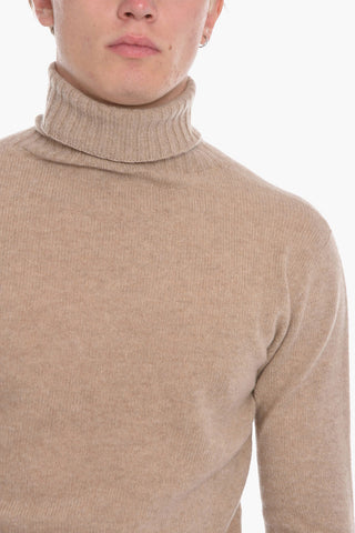 Virgin Wool and Cashmere Turtleneck Sweater