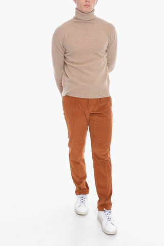 Virgin Wool and Cashmere Turtleneck Sweater