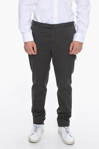 Cotton Twill Regular Waist Straight Pants