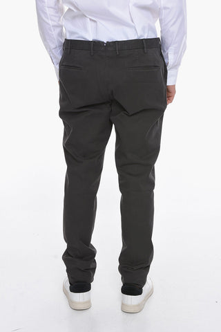 Cotton Twill Regular Waist Straight Pants
