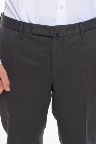 Cotton Twill Regular Waist Straight Pants