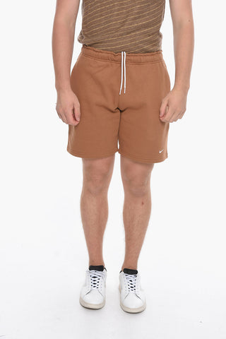 Solid Color Fleeced Cotton UNISEX Shorts with 2 Pockets