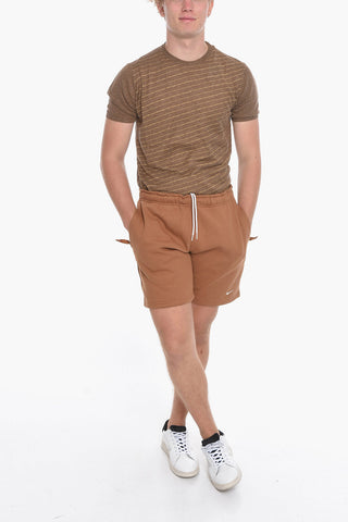 Solid Color Fleeced Cotton UNISEX Shorts with 2 Pockets