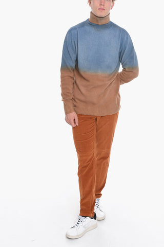 Maglia Bicolore in Lana Vergine e Cashmere