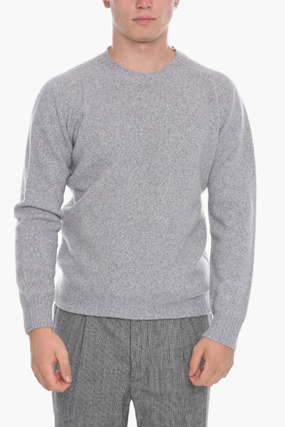 Virgin Wool and Cashmere Crew-Neck Sweater