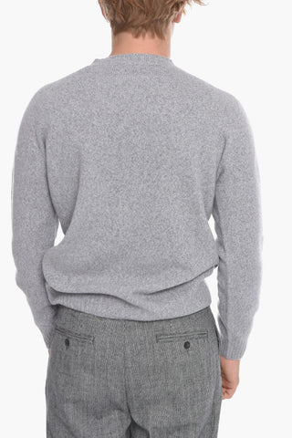 Virgin Wool and Cashmere Crew-Neck Sweater