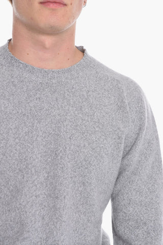 Virgin Wool and Cashmere Crew-Neck Sweater