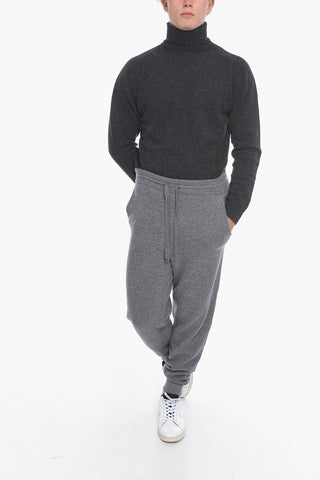 Virgin Wool and Cashmere Joggers with 3 Pockets