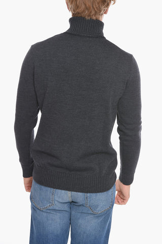 Merino Wool Sweather with Turtleneck