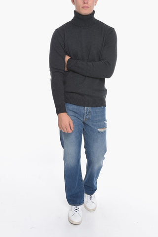 Merino Wool Sweather with Turtleneck
