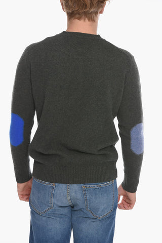 Crewneck Sweather with Patches on the Sleeves