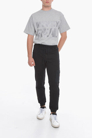 Cotton Joggers with Patch Pocket